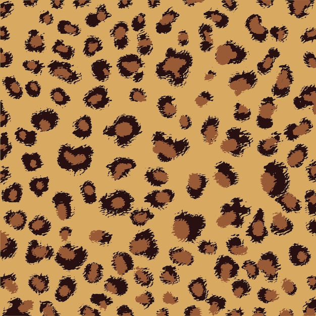 Golden brown leopard skin pattern vector