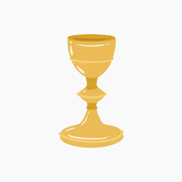 Golden chalice illustration