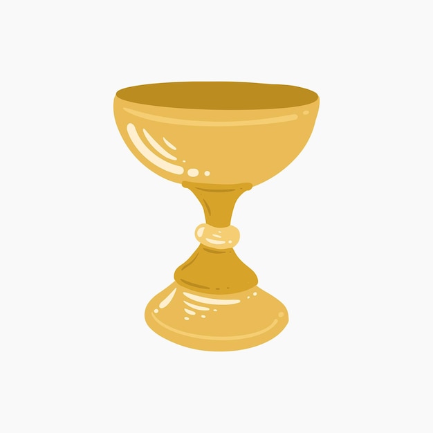 Vector golden chalice illustration