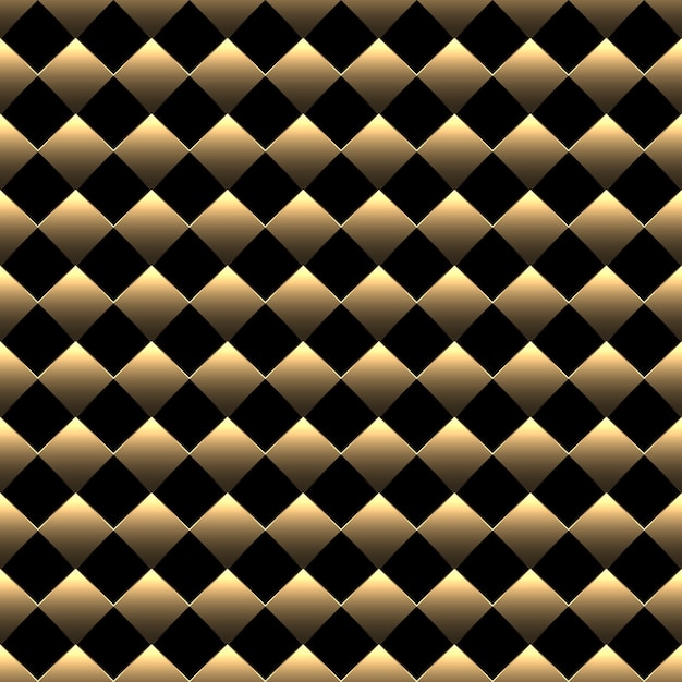 Golden chess board background