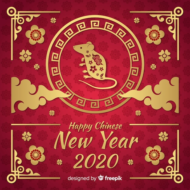 golden chinese new year concept