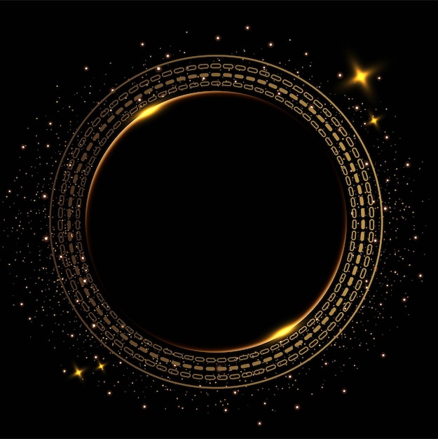 Golden circle background