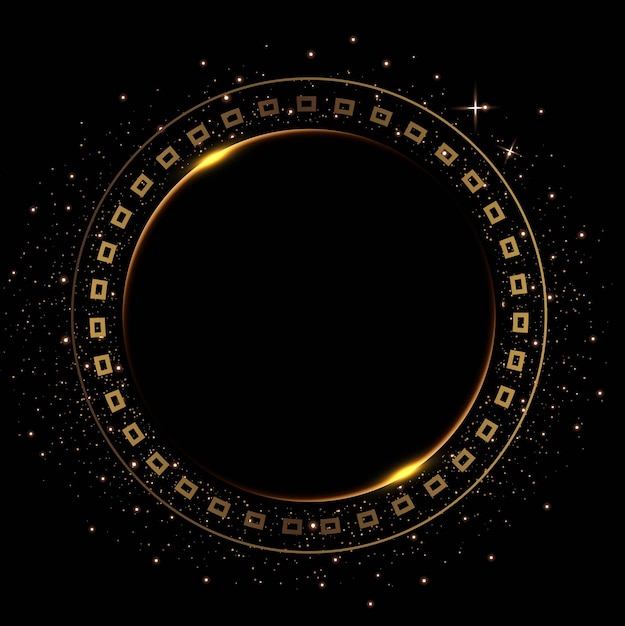 Golden circle background