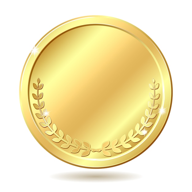 Vector golden coin