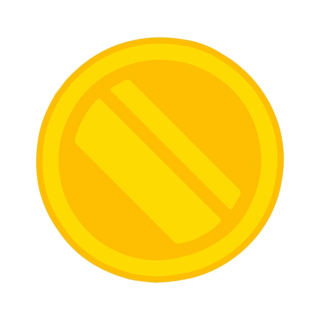 Vector golden coin