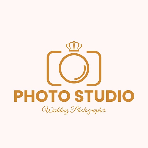 Golden color photography logo