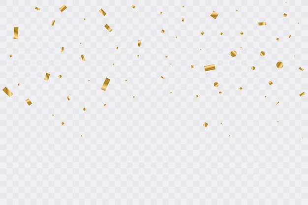 Golden Confetti . Celebration Party.