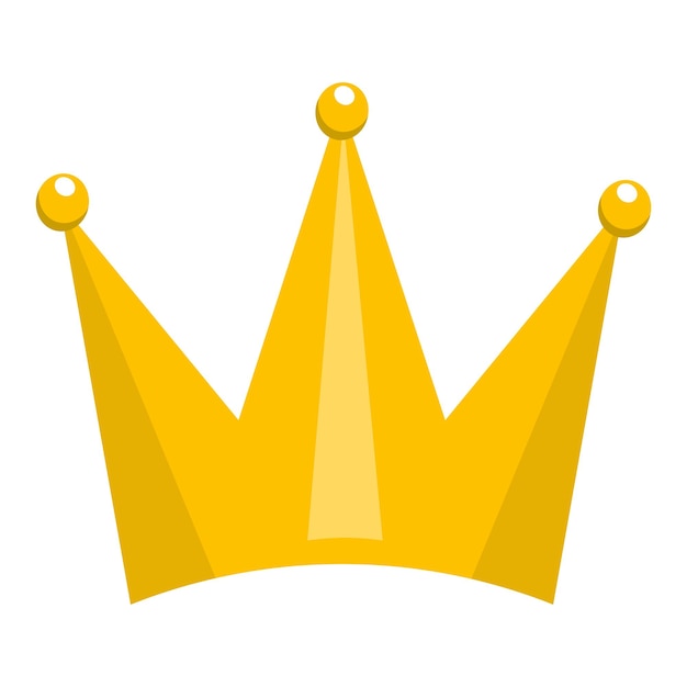Золотая корона значок векторные иллюстрации