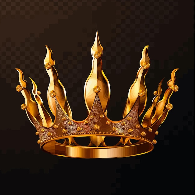 ベクトル golden_crown_with_gradient_mesh_vector (ゴールデン・クラウン・ウィズ・グラディエント・メッシュ・ベクトル)