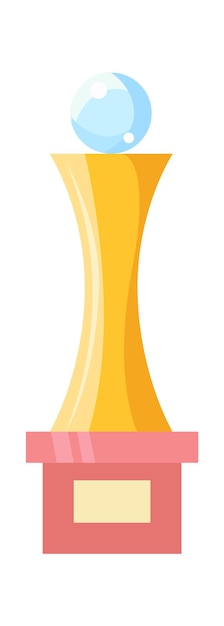 Golden Cup Sport Winner Trophy Vector illustration