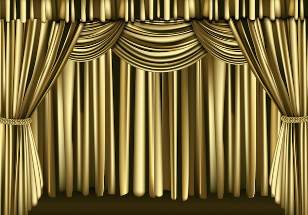 Golden curtain