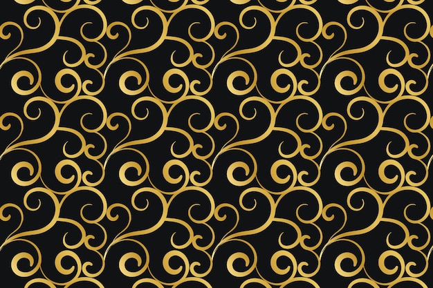 Vector golden decorative ornamental background design