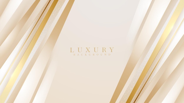 Golden diagonal line luxury background, Modern cover design. invitation card template concept. Vector illustration.