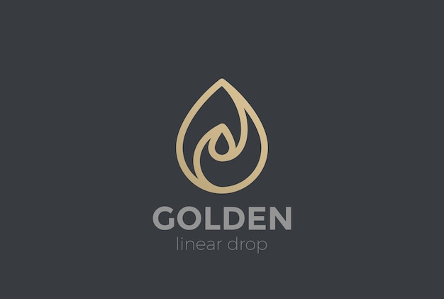 Golden drop Logo