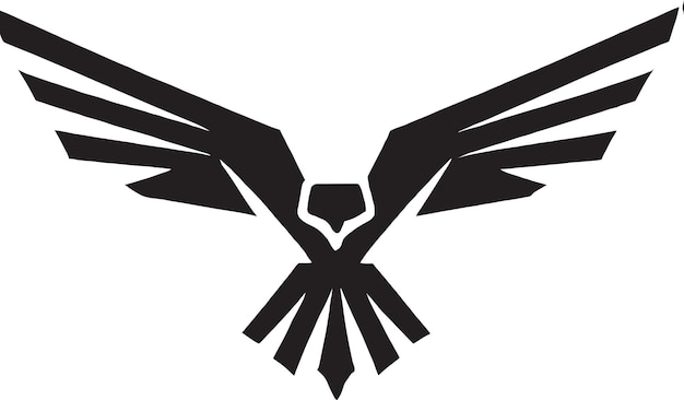 Vector golden eagle icon illustration