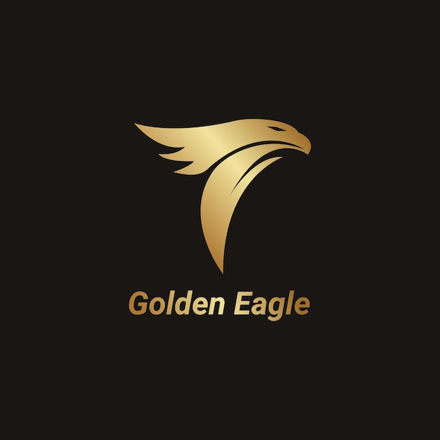 Golden Eagle Logo Design Template