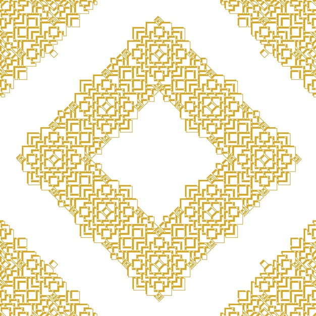 Golden Eastern Pattern Design for Islamic and Culture Theme