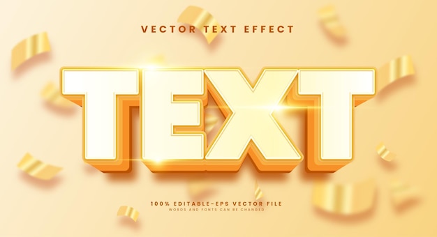 golden editable text style effect vector text effect suitable for golden theme