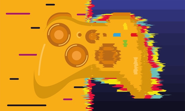 Джойстик Golden Edition с размытыми кнопками Vector