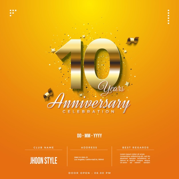 Golden edition number for the 10th anniversary