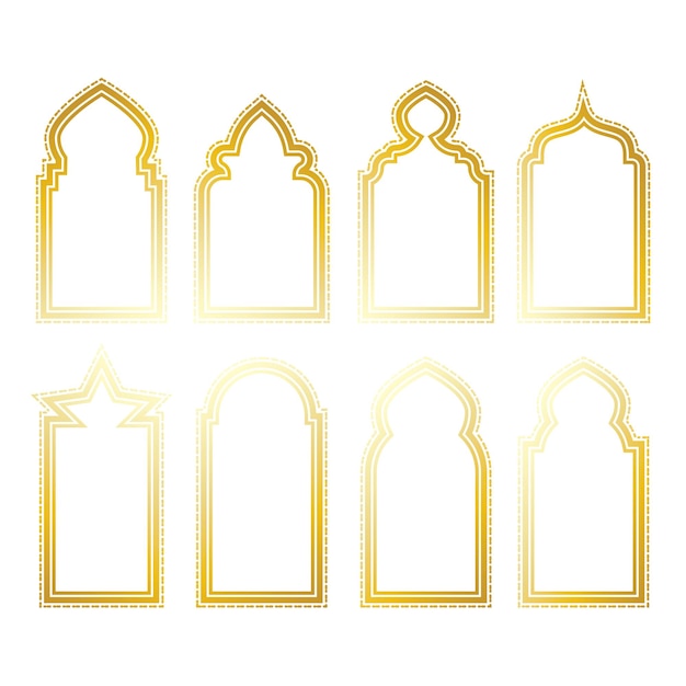 Golden Elegance Eid Al Adha Gradient Background