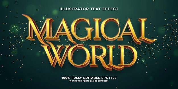 Golden Fantasy Adventure Text Effect