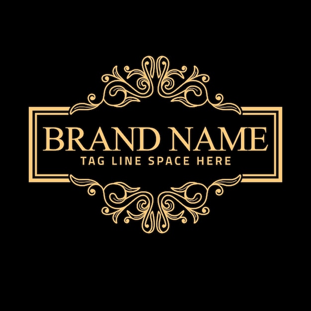 golden floral luxury frame collection 