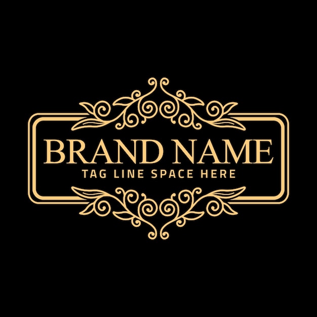 golden floral luxury frame collection
