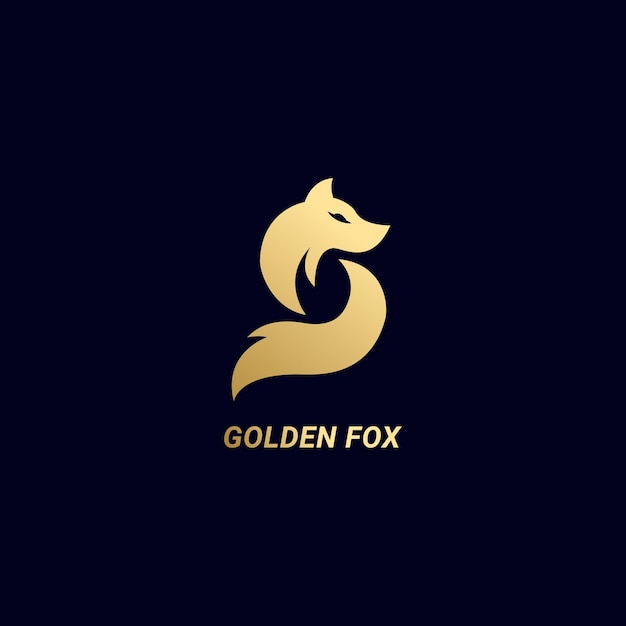 Golden Fox Logo Template