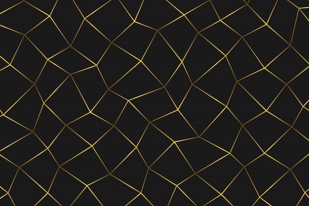 Golden geometric abstract background. 