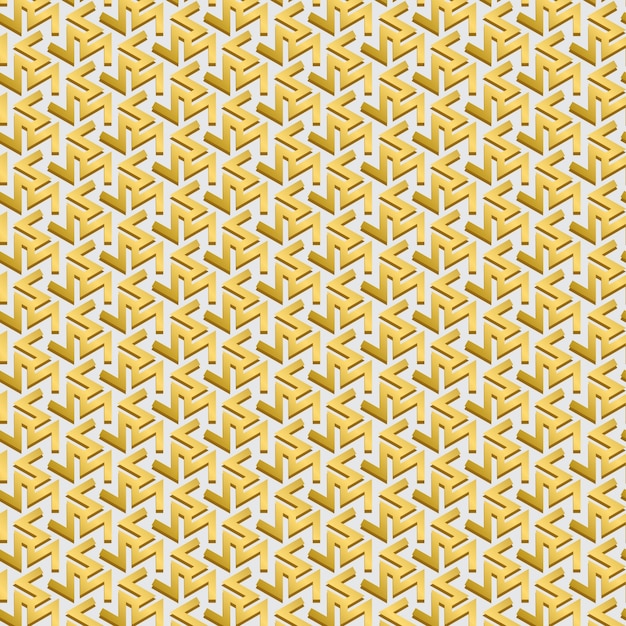 Golden Geometric Background and Pattern 