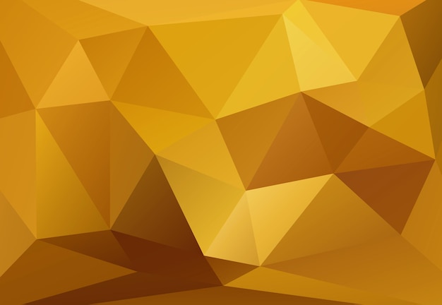 Golden geometric polygon background