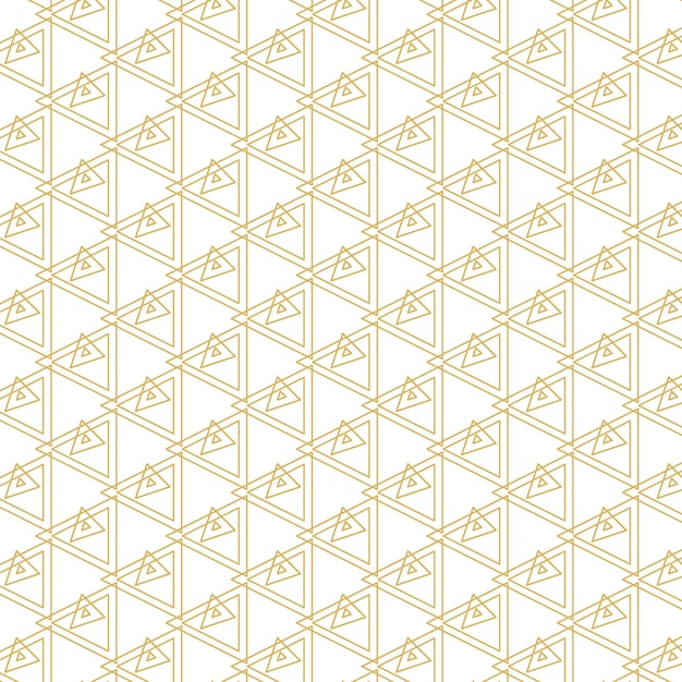 Vector golden geometric vector seamless patterns