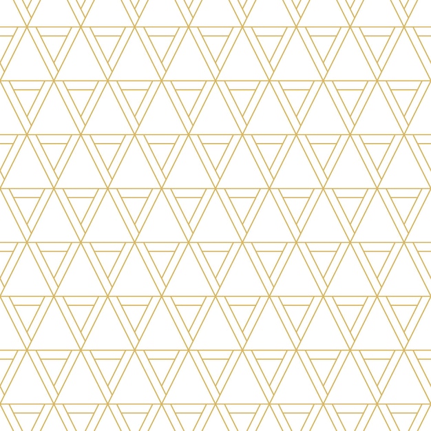 ベクトル 黄金の幾何学的なベクトルのシームレスなパターン