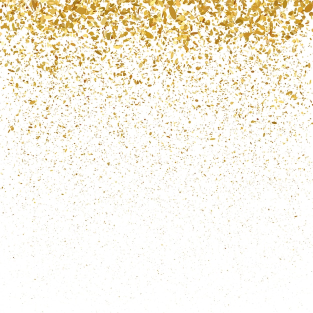 Golden Glitter Christmas Confetti Background