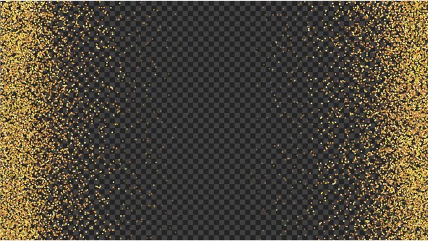 Vector golden glitter frame background