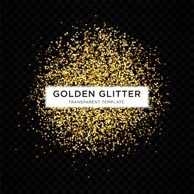 golden glitter starlight background template