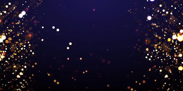 Golden glitter texture Sparkling snow dust falling down Template for New year and Christmas cards Shining vector background for cover luxury invitation birthday or holiday cards certificate