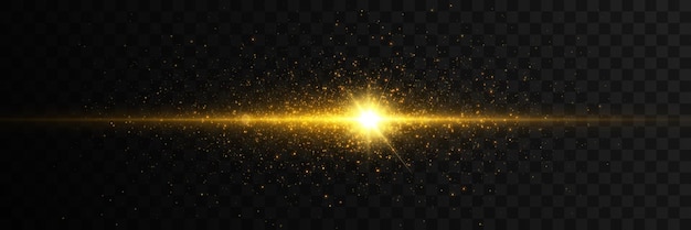 황금 반짝이 텍스처 우주 공간 벡터에서 스타 폭발 폭발 효과