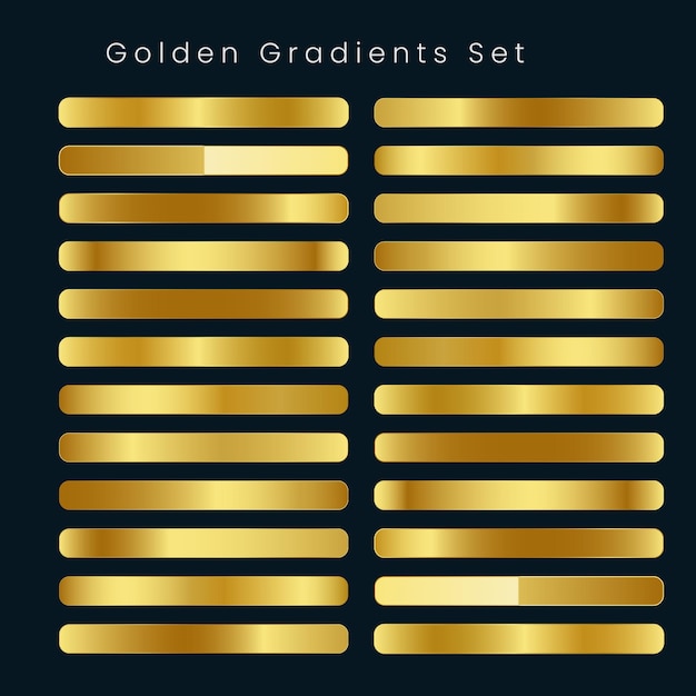 Golden Gradient Template Sample