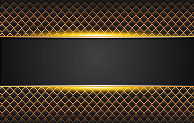 Golden grid dark background