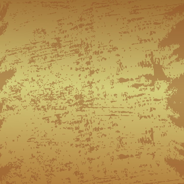 Vector golden grunge texture with shabby effect. golden grunge metal.