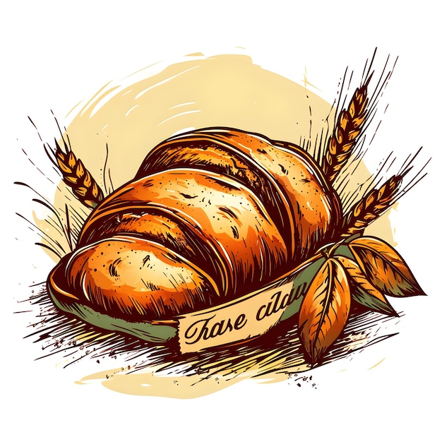 Vector golden harvest the essence of freshly baked bread