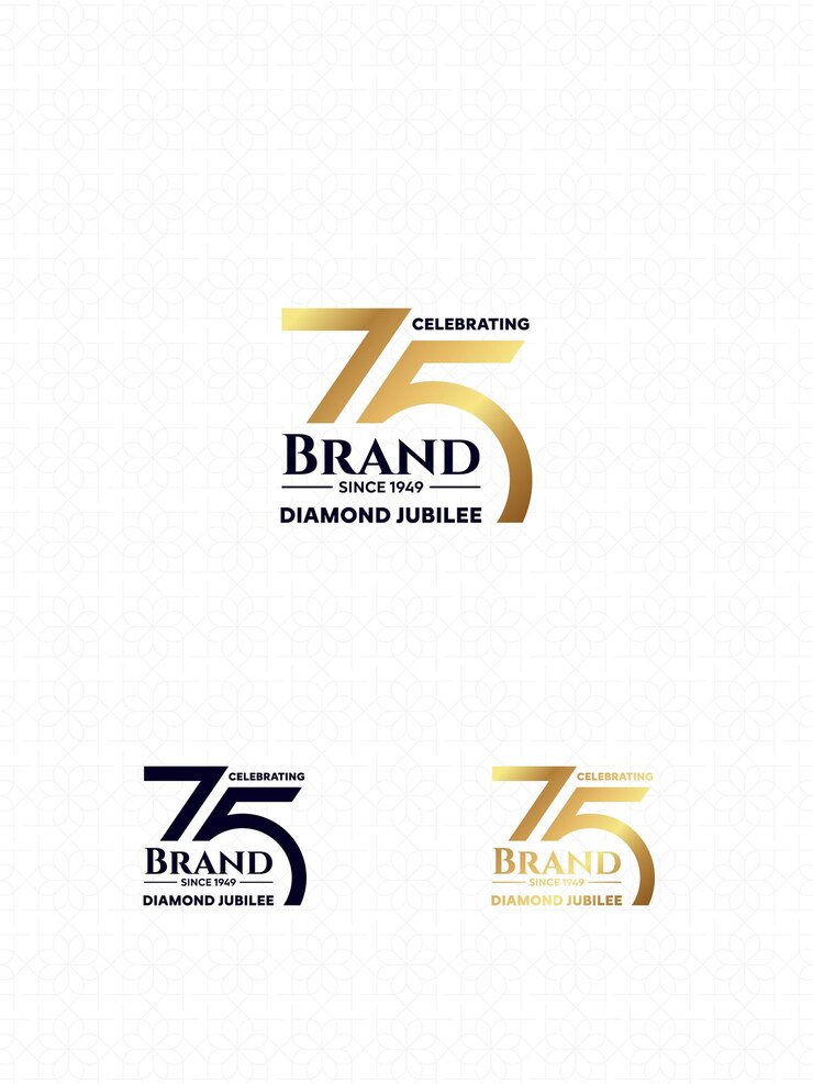 Vector golden jubilee vector logo design