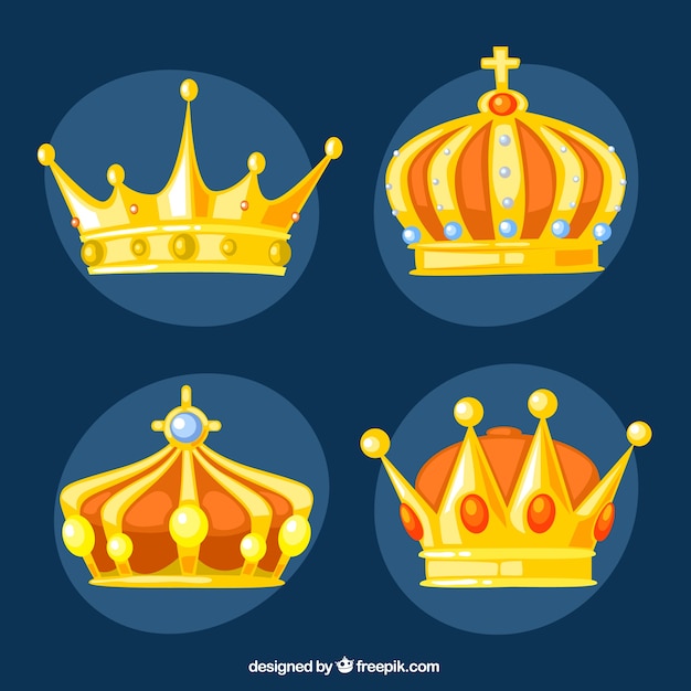 Golden king crowns