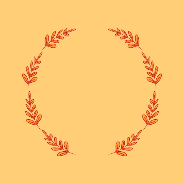 Golden leaf laurel wreath