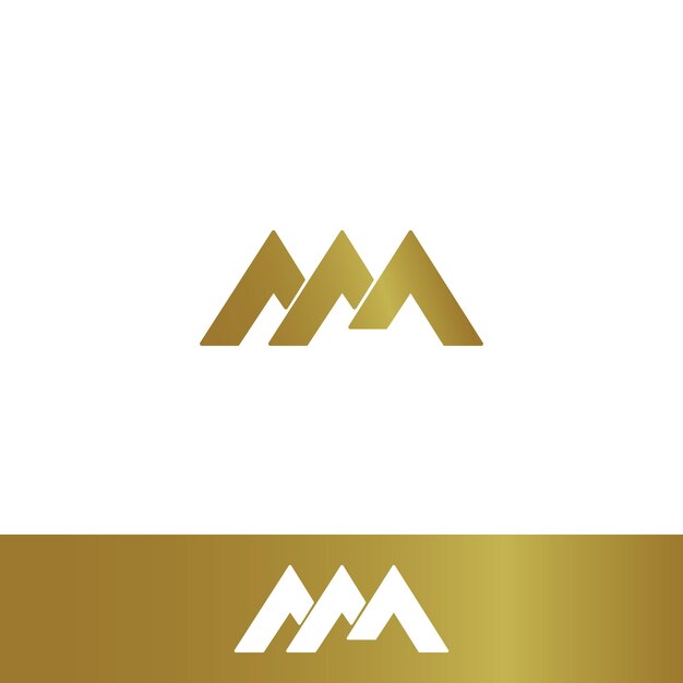 Golden Letter M