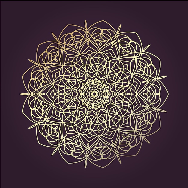 Golden Lineart Mandala