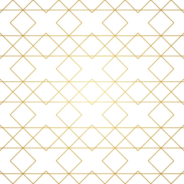 Vector golden lines seamless pattern