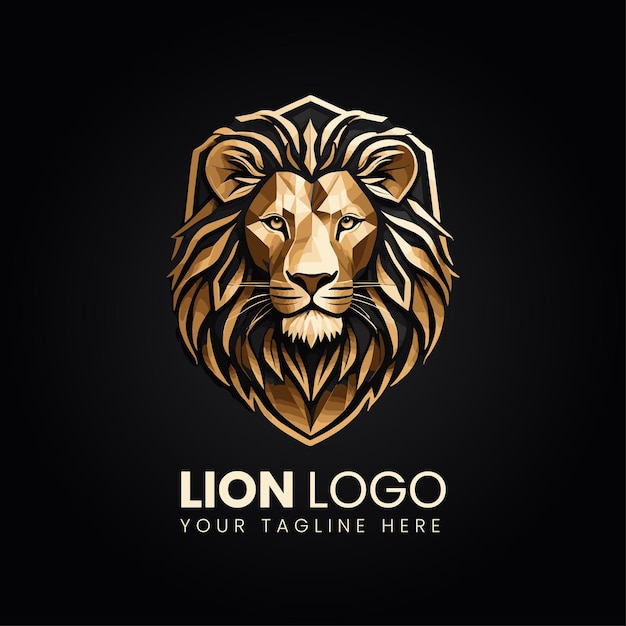 Golden lion logo